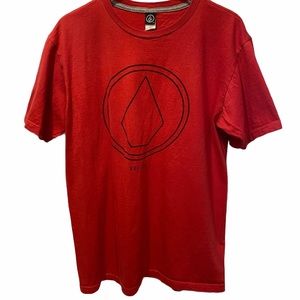 Volcom men’s graphic t-shirt red with black logo L
